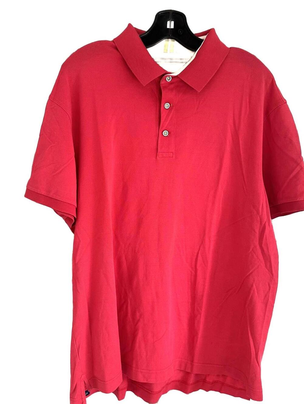 Robert Graham X Marks The Spot Men's Bright Pink Polo Shirt - 3XL